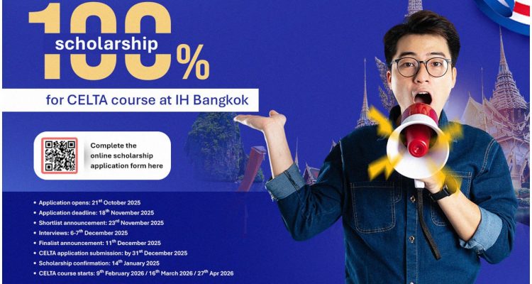100% scholarship for CELTA course at IH Bangkok