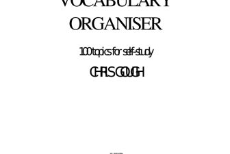 Title: English Vocabulary Organizer